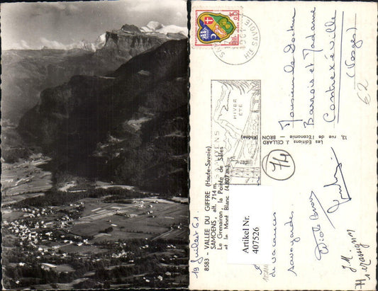 407526,Rhone-Alpes Haute-Savoie Vallee du Giffre Samoens Le Grenairon Totale Bergkulisse