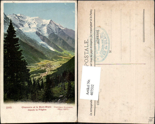 407532,Rhone-Alpes Haute-Savoie Chamonix et le Mont-Blanc Totale Bergkulisse