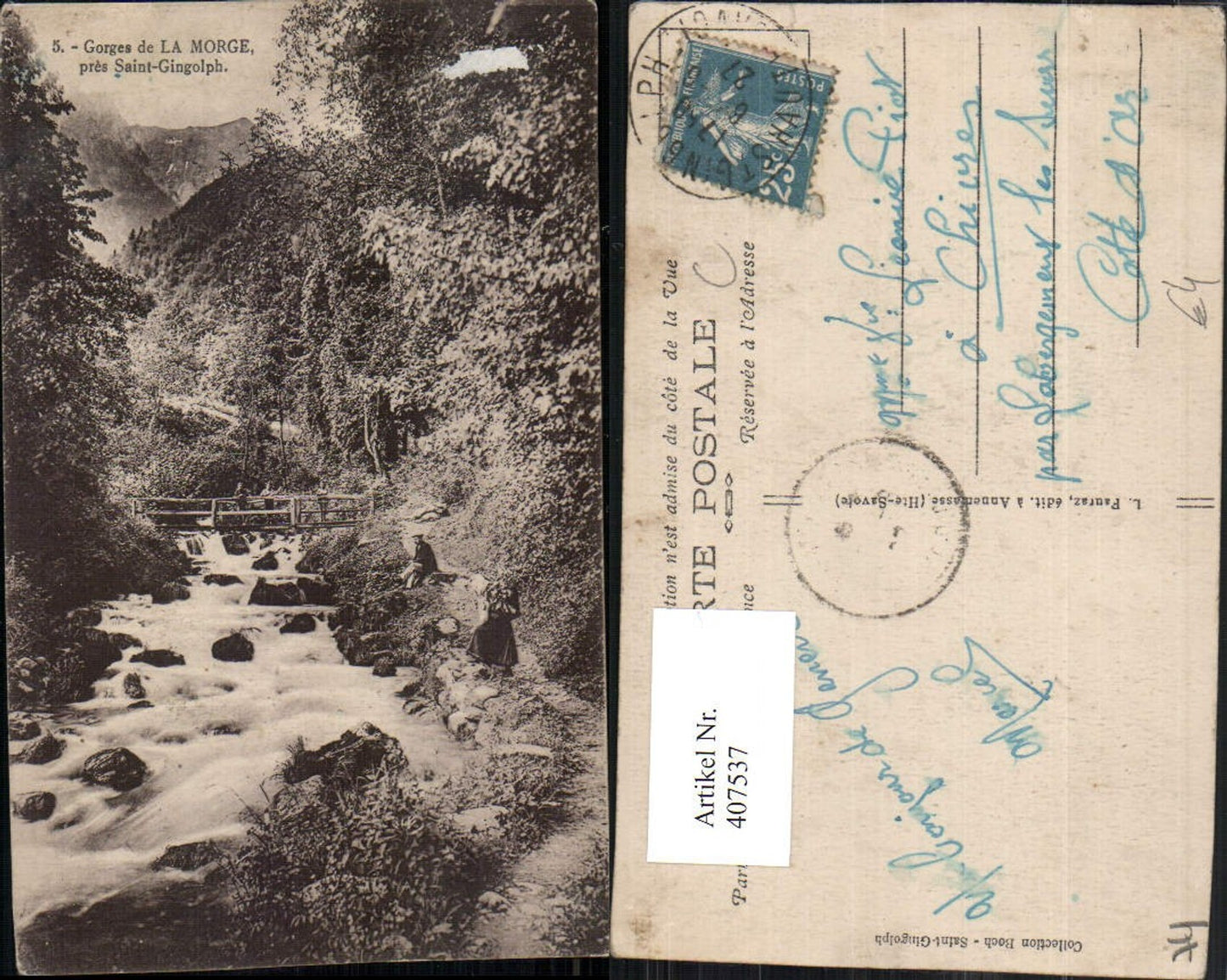 407537,Rhone-Alpes Haute-Savoie Saint-Gingolph Gorges de la Morge Wildbach