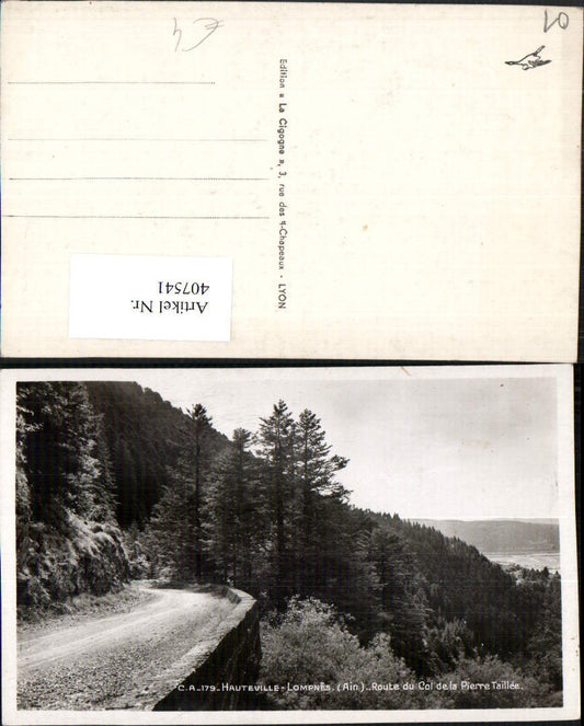 407541,Rhone-Alpes Ain Hauteville-Lompnes Route du Col de la Pierre Taillee Straße