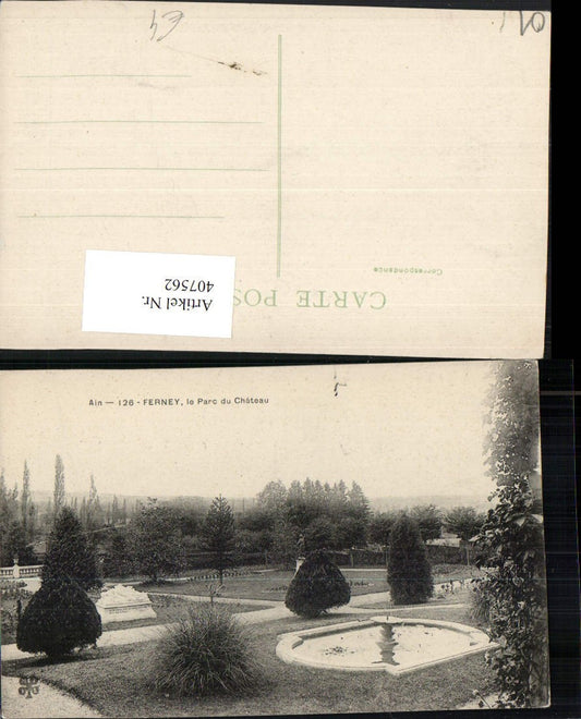 407562,Rhone-Alpes Ain Ferney Parc du Chateau Schlosspark