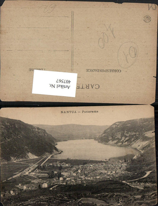 407567,Rhone-Alpes Ain Nantua Panorama Totale