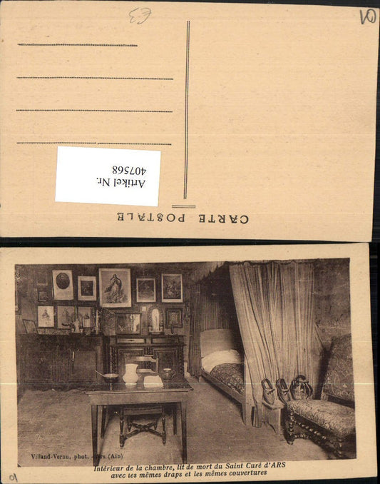 407568,Rhone-Alpes Ain Ars Saint Cure Interieur de la chambre Schlafzimmer