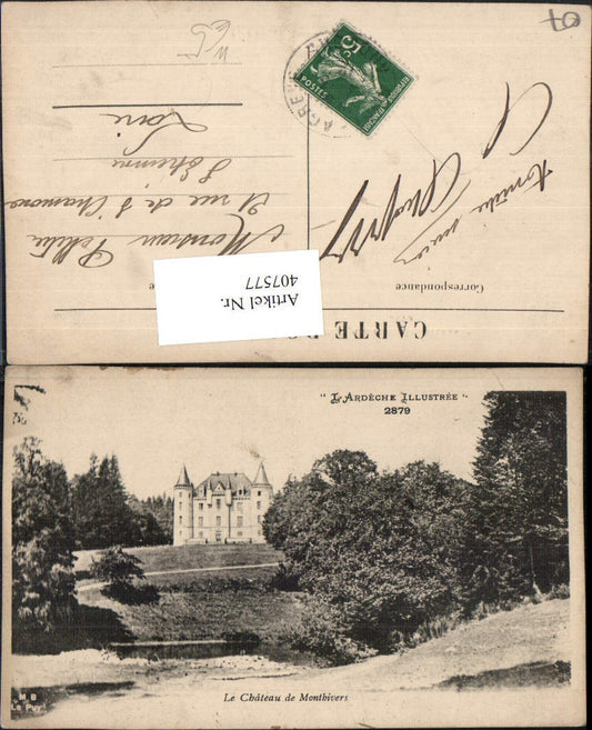 407577,Rhoen-Alpes Ardeche Le Chateau de Monthivers Schloss