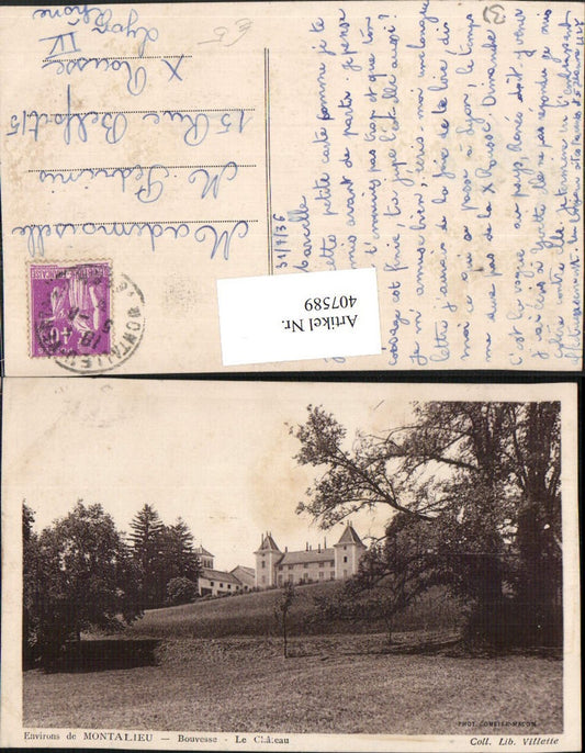 407589,Rhone-Alpes Isere Montalieu Bouvesse Le Chateau Schloss