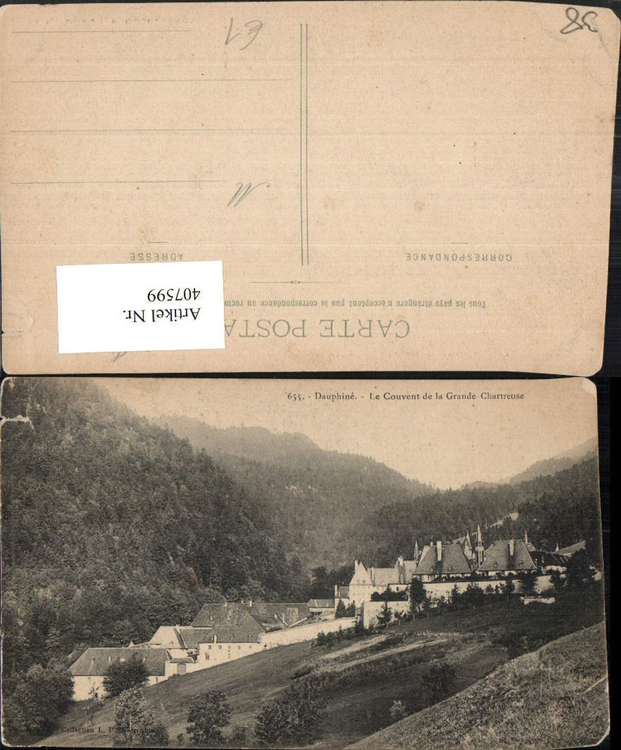 407599,Rhone-Alpes Isere Le Couvent de la Grande Chartreuse Kloster