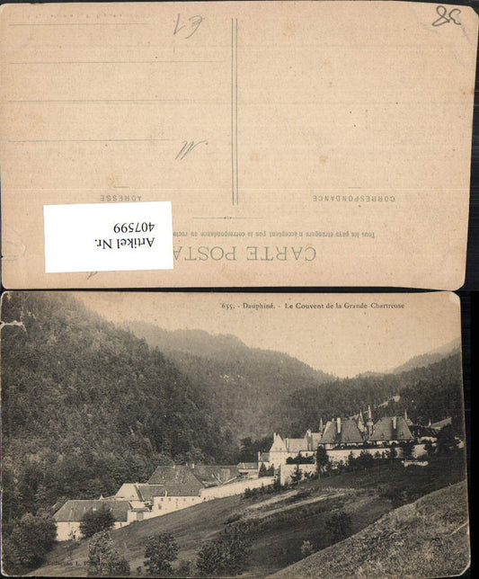 407599,Rhone-Alpes Isere Le Couvent de la Grande Chartreuse Kloster