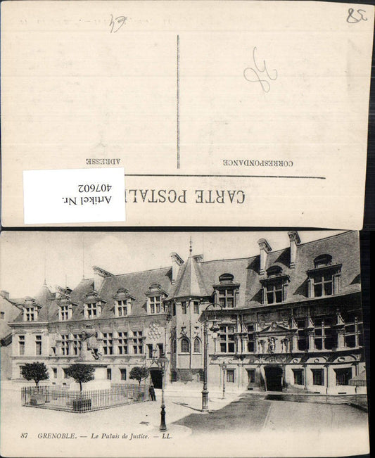 407602,Rhone-Alpes Isere Grenoble Le Palais de Justice Justizpalast