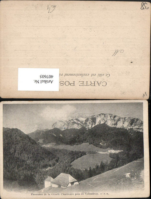 407605,Rhone-Alpes Isere Valombrey Panorama de la Grande Chartreuse Bergkulisse
