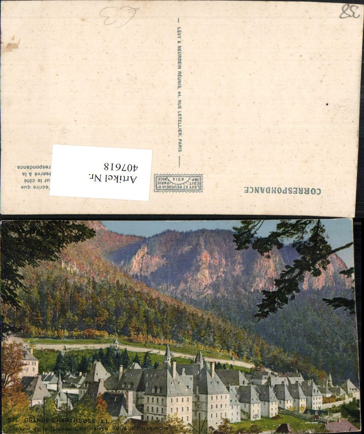 407618,Rhone-Alpes Isere Grande Chartreuse Couvent Kloster Kartause