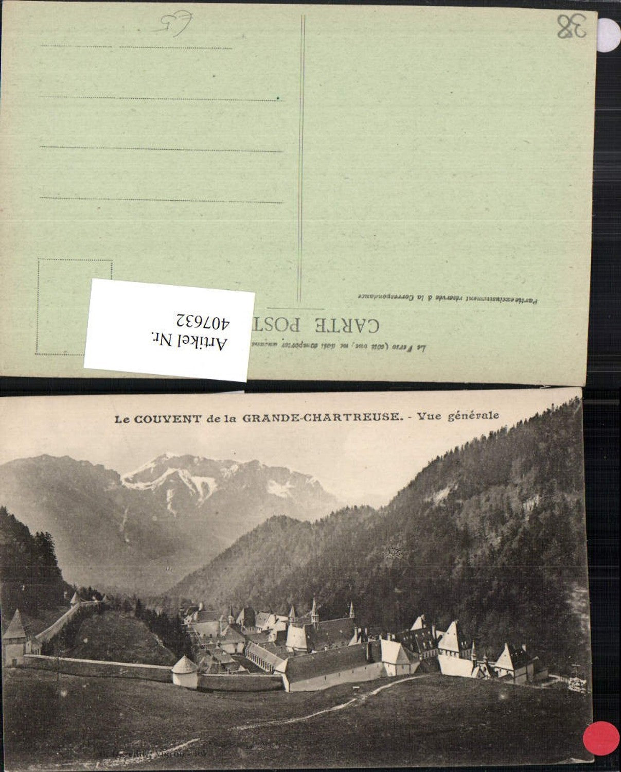 407632,Rhone-Alpes Isere Couvent de la Grande Chartreuse Kloster Bergkulisse