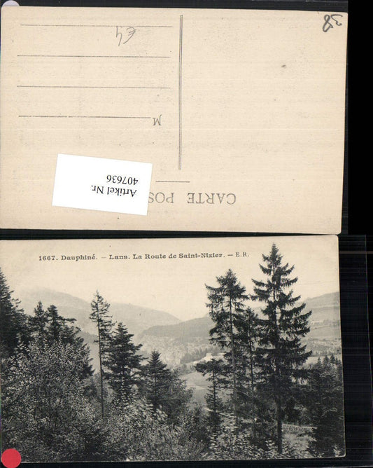 407636,Rhone-Alpes Isere Lans La Route de Saint-Nizier Landschaft