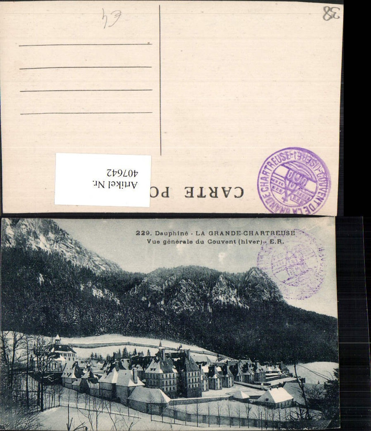 407642,Rhone-Alpes Isere Grande Chartreuse Couvent Kloster Winterbild