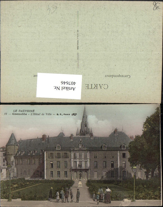 407646,Rhone-Alpes Isere Grenoble L'Hotel de Ville Rathaus