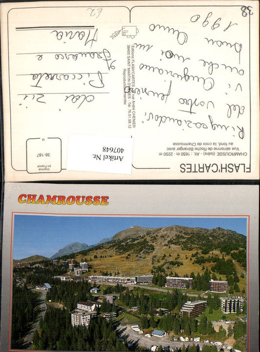 407648,Rhone-Alpes Isere Chamrousse Roche-Beranger Teilansicht