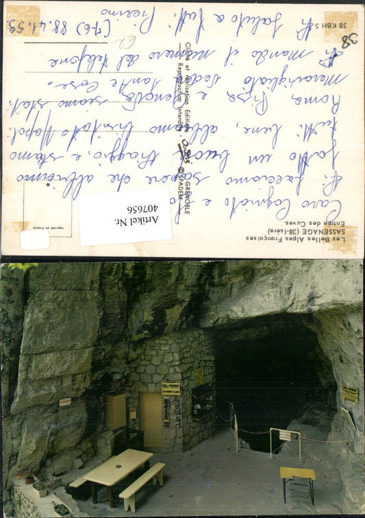 407656,Rhone-Alpes Isere Sassenage Entree des Cuves Höhle