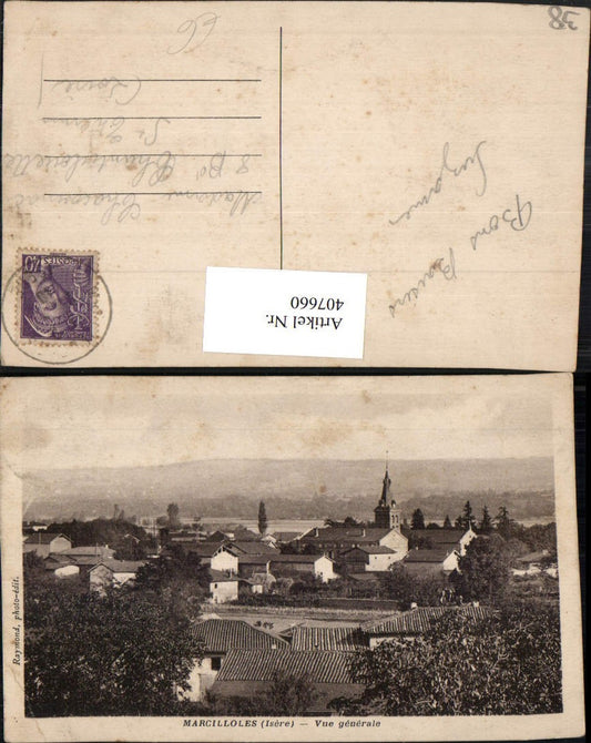 407660,Rhone-Alpes Isere Marcilloles Vue generale Totale