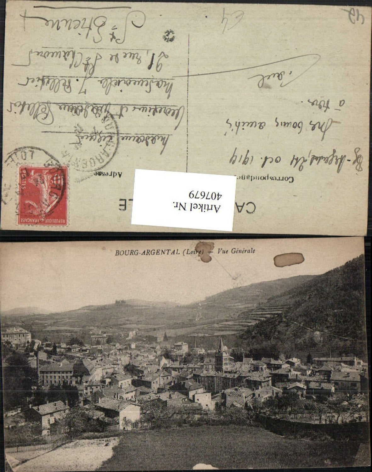 407679,Rhone-Alpes Loire Bourg-Argental Vue Generale Totale