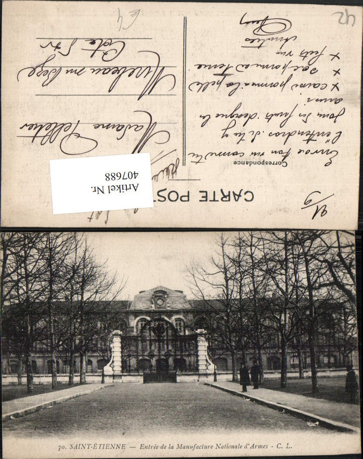 407688,Rhone-Alpes Loire Saint-Etienne Manufacture Nationale Gebäude