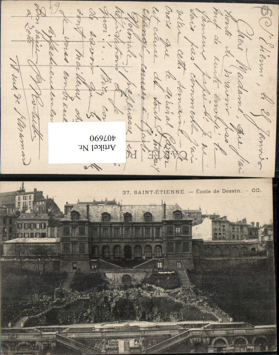 407690,Rhone-Alpes Loire Saint-Etienne Ecole de Dessin Schule