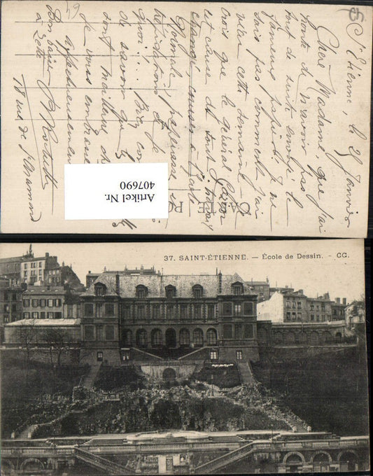 407690,Rhone-Alpes Loire Saint-Etienne Ecole de Dessin Schule