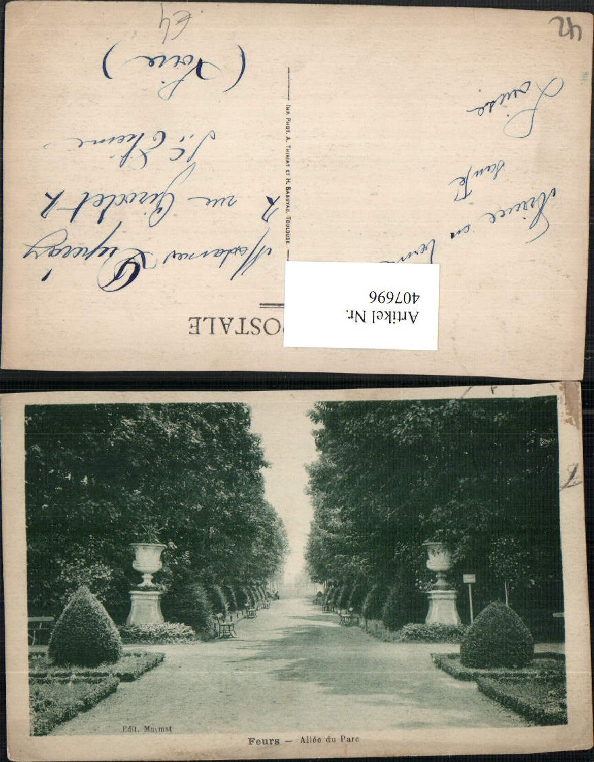 407696,Rhone-Alpes Loire Feurs Allee du Parc Park