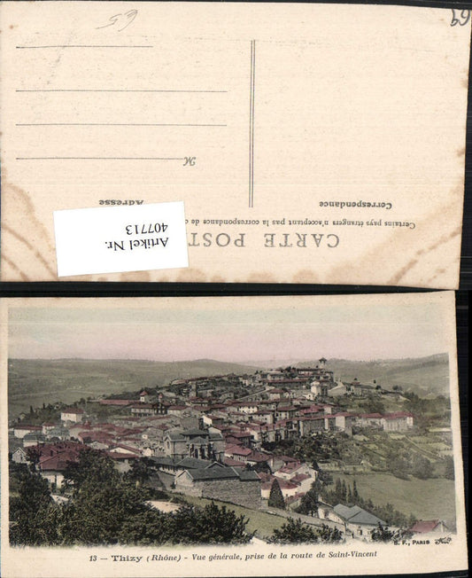 407713,Rhone-Alpes Rhone Thizy Vue generale Totale