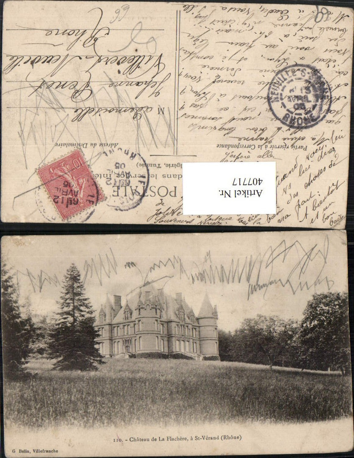 407717,Rhone-Alpes Rhone St-Verand Chateau de la Flachere Schloss