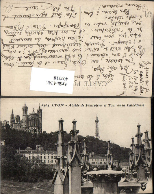 407718,Rhone-Alpes Rhone Lyon Fourviere et Tour de la Cathedrale Kirche
