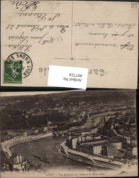 407724,Rhone-Alpes Rhone Lyon Vue generale sur Vaise Teilansicht