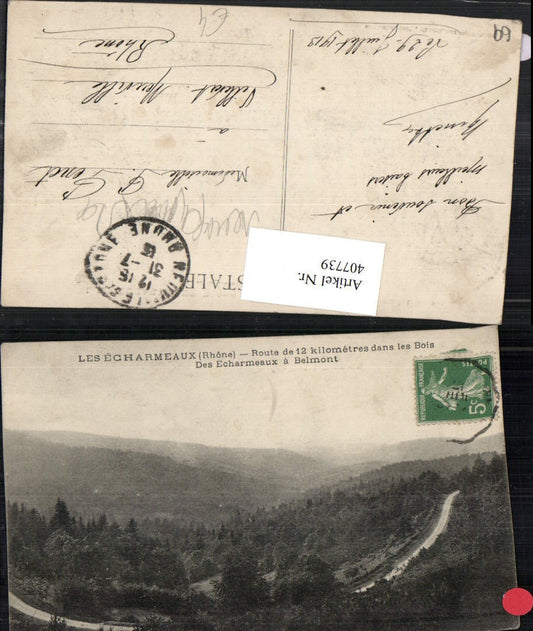 407739,Rhone-Alpes Rhone Les Echarmeaux Route a Belmont Straße