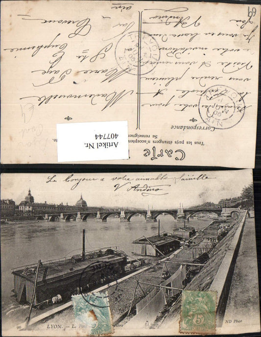 407744,Rhone-Alpes Rhone Lyon Le Pont Brücke