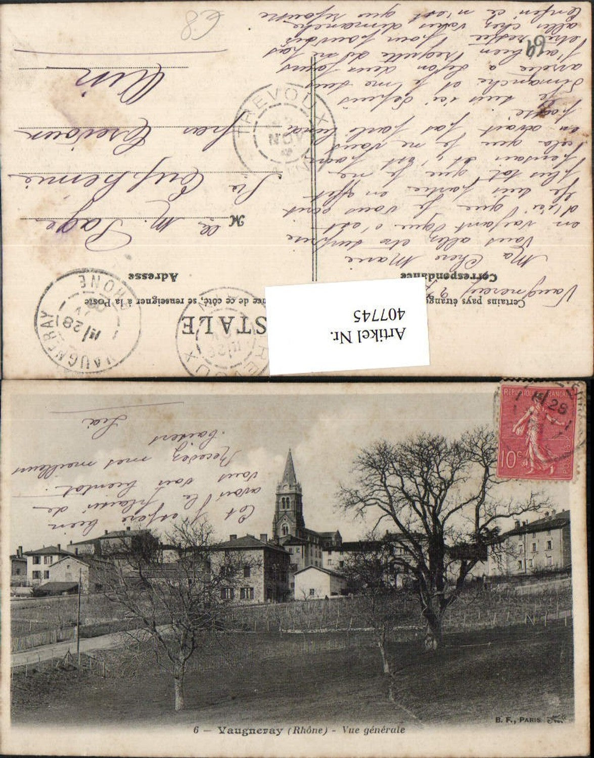 407745,Rhone-Alpes Rhone Vaugneray Vue generale Teilansicht