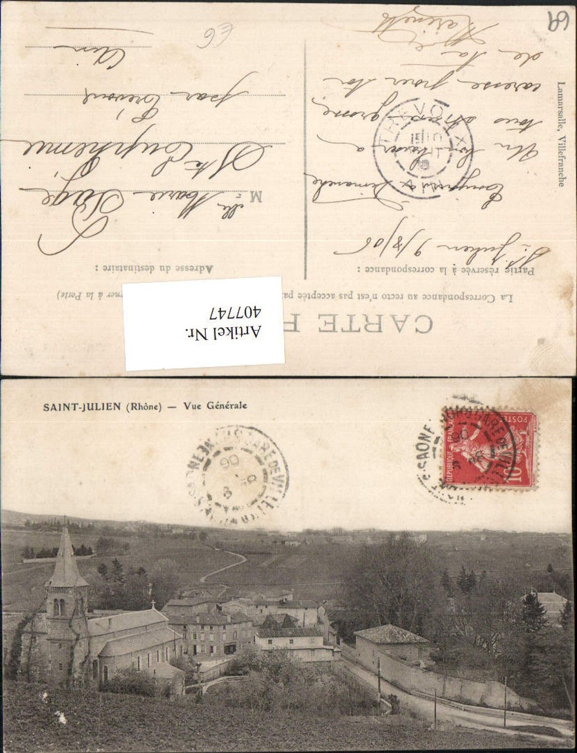 407747,Rhone-Alpes Rhone Saint-Julien Vue Generale Totale