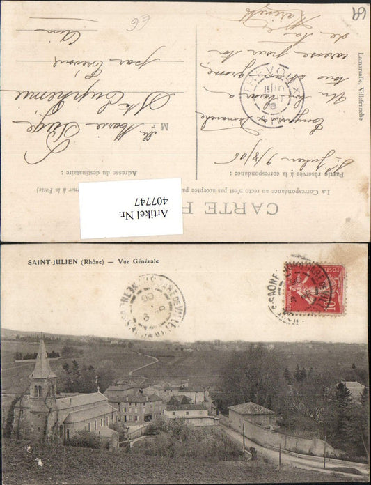 407747,Rhone-Alpes Rhone Saint-Julien Vue Generale Totale