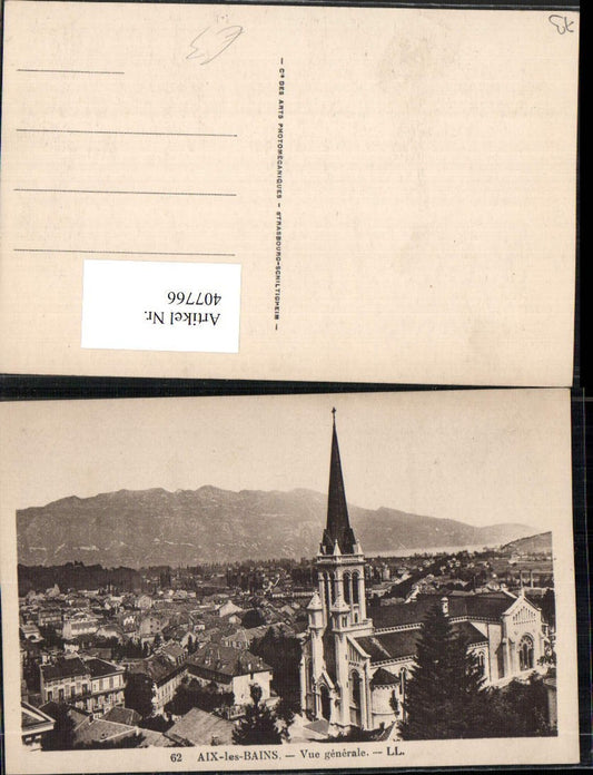 407766,Rhone-Alpes Savoie Aix-les-Bains Vue generale Teilansicht Kirche