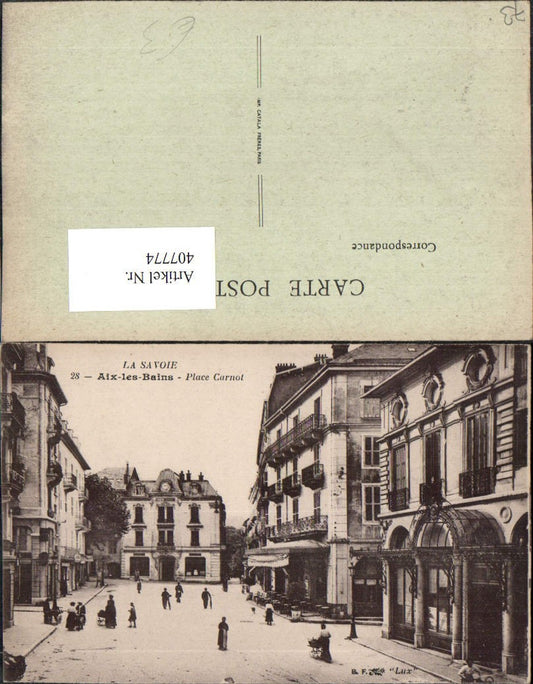 407774,Rhone-Alpes Savoie Aix-les-Bains Place Carnot Platz