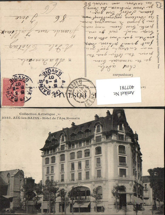 407781,Rhone-Alpes Savoie Aix-les-Bains Hotel de l'Arc Romain