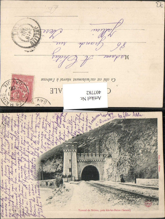 407782,Rhone-Alpes Savoie Aix-les-Bains Tunnel de Brizon