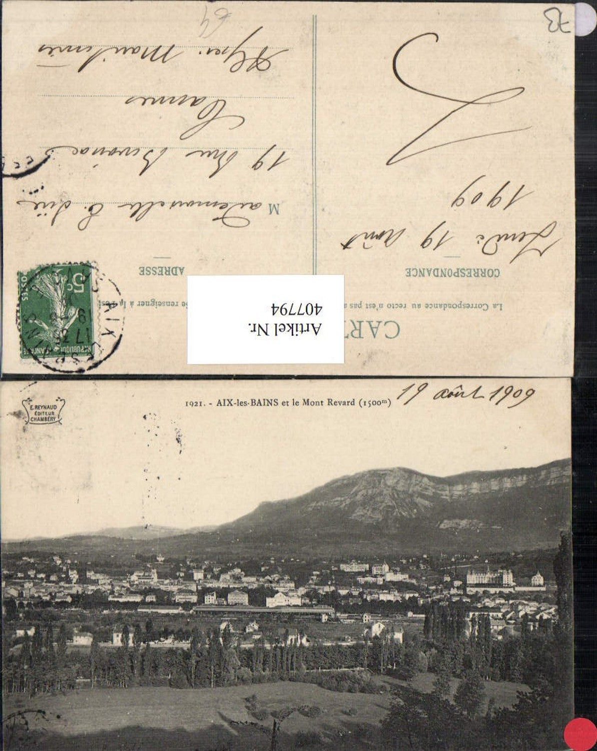 407794,Rhone-Alpes Savoie Aix-les-Bains et le Mont Revard Totale