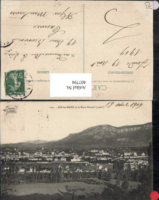 407794,Rhone-Alpes Savoie Aix-les-Bains et le Mont Revard Totale