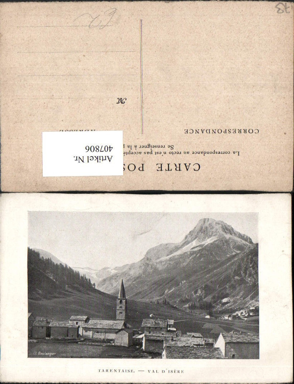 407806,Rhone-Alpes Savoie Tarentaise Teilansicht Bergkulisse