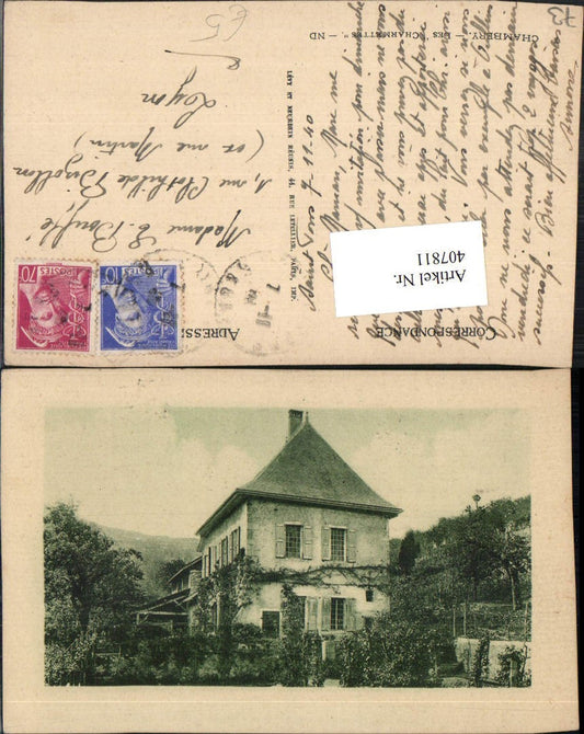 407811,Rhone-Alpes Savoie Chambery Les Charmettes Haus Gebäude