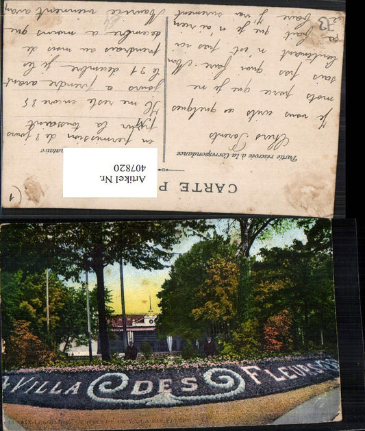 407820,Rhone-Alpes Savoie Aix-les-Bains Entree de Villa de Fleurs Blumen