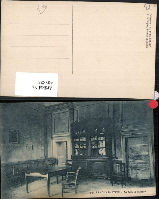 407825,Rhone-Alpes Savoie Les Charmettes La Salle a manger Innenansicht