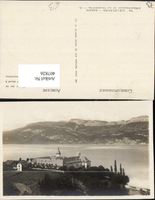 407826,Rhone-Alpes Savoie Aix-les-Bains Abbaye d'Hautecombe et la Chambotte Kloster