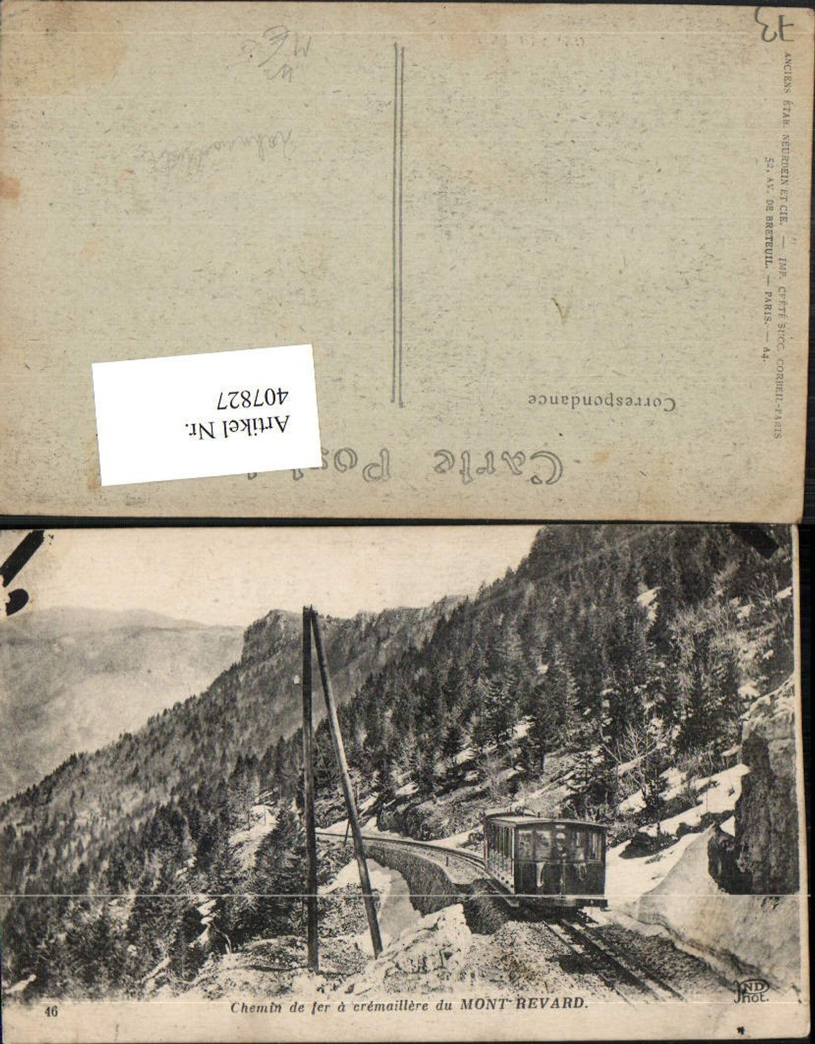 407827,Rhone-Alpes Savoie Chemin de fer a cremaillere du Mont-Revard Zahnradbahn