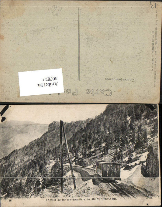 407827,Rhone-Alpes Savoie Chemin de fer a cremaillere du Mont-Revard Zahnradbahn