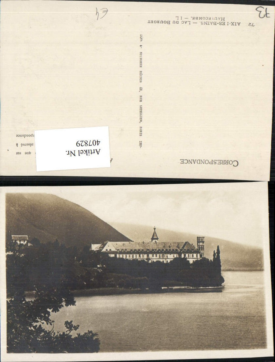 407829,Rhone-Alpes Savoie Aix-les-Bains Lac du Bourget Hautecombe Kloster