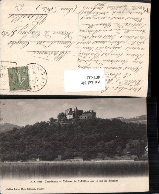 407833,Rhone-Alpes Savoie Chindrieux Chateau de Chatillon sur le lac du Bourget Schloss